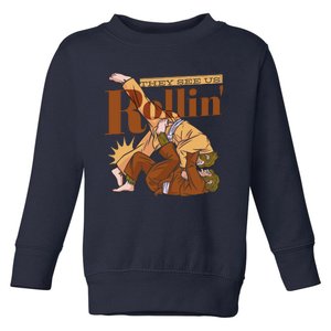 They See Us Rollin Big Foot Martial Arts Toddler Sweatshirt