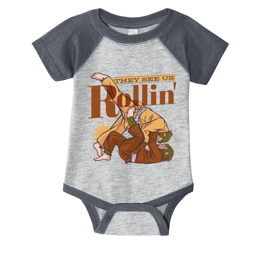 They See Us Rollin Big Foot Martial Arts Infant Baby Jersey Bodysuit