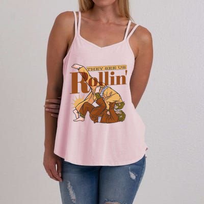 They See Us Rollin Big Foot Martial Arts Women's Strappy Tank