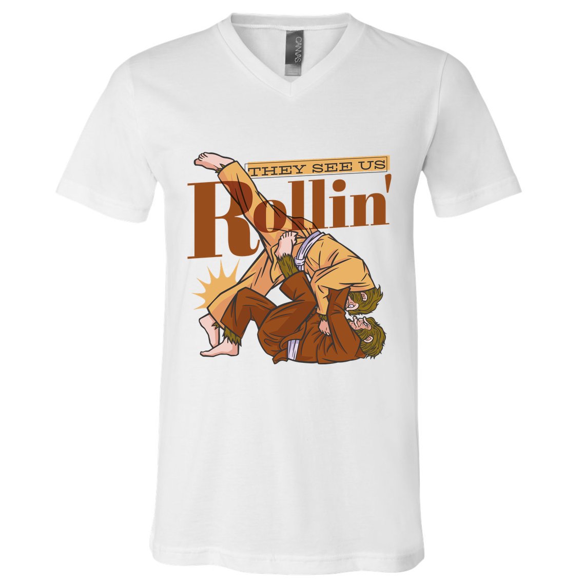 They See Us Rollin Big Foot Martial Arts V-Neck T-Shirt
