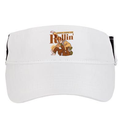 They See Us Rollin Big Foot Martial Arts Adult Drive Performance Visor