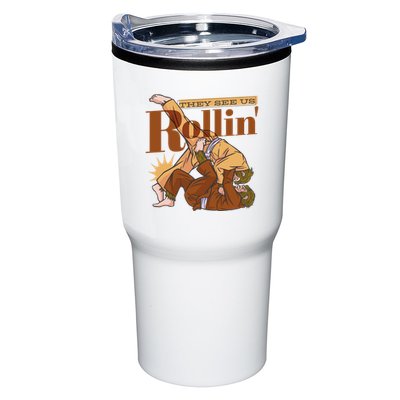 They See Us Rollin Big Foot Martial Arts Tumbler
