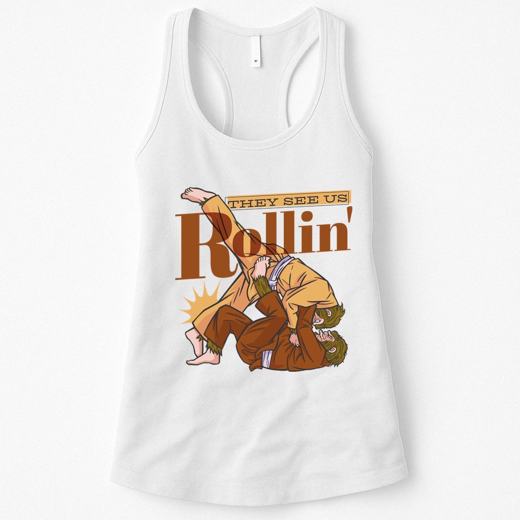 They See Us Rollin Big Foot Martial Arts Womens Tank Top
