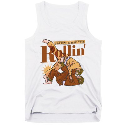 They See Us Rollin Big Foot Martial Arts Tank Top