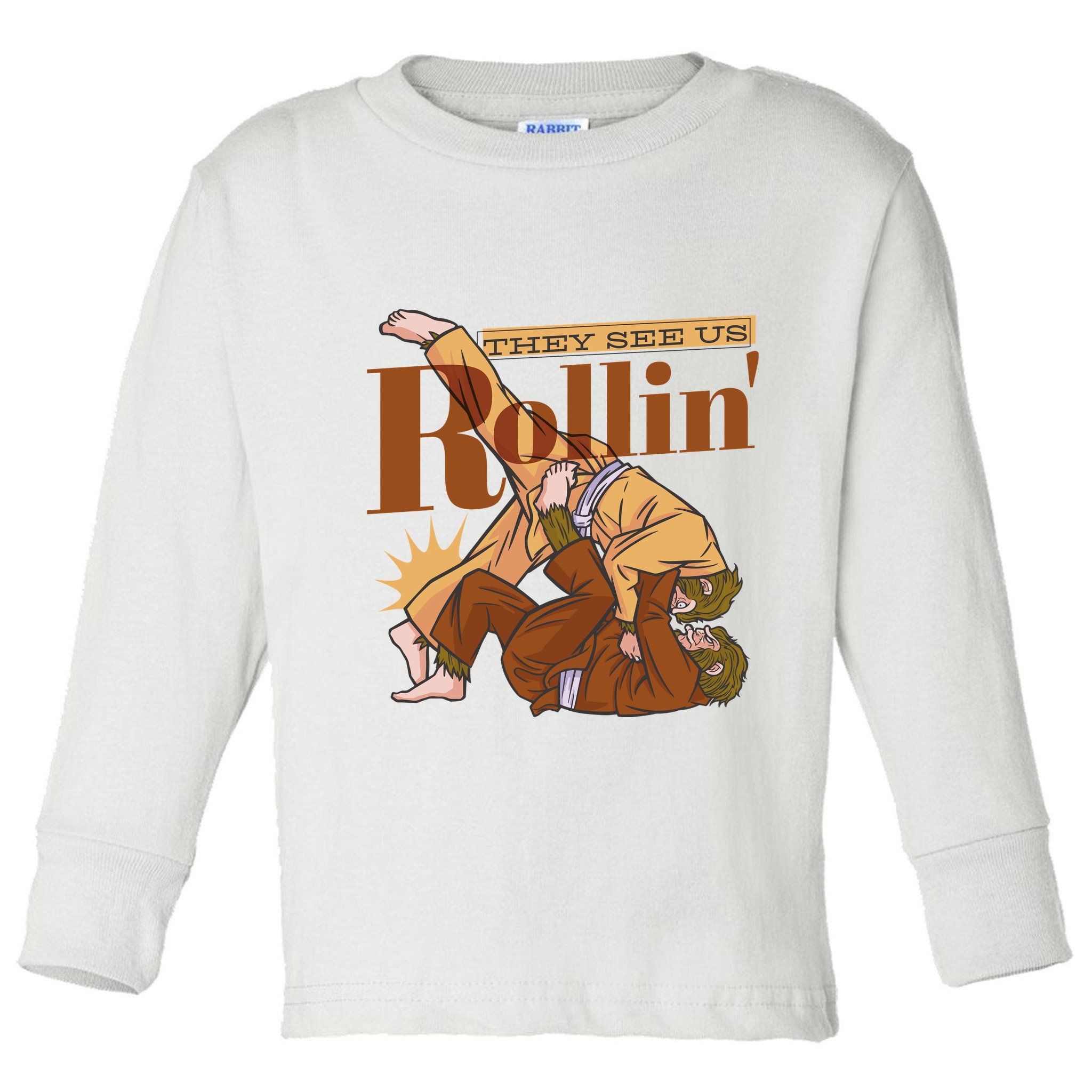 They See Us Rollin Big Foot Martial Arts Toddler Long Sleeve Shirt