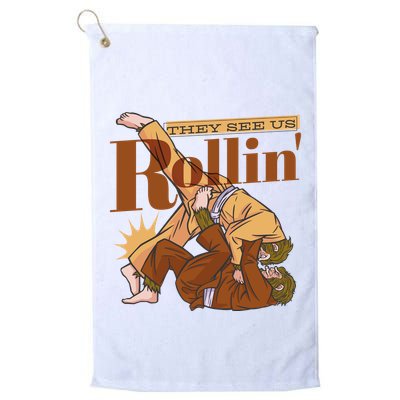 They See Us Rollin Big Foot Martial Arts Golf Towel