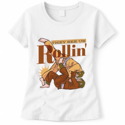 They See Us Rollin Big Foot Martial Arts Womens T-Shirt