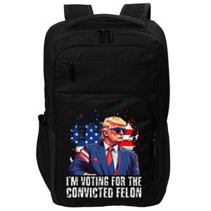 Trump Sunglasses Us Flag I Am Voting Convicted Felon Impact Tech Backpack