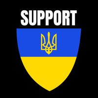 Tatical Support Ukrainian Flag Shield I Stand With Ukraine Military Flatbill Hat