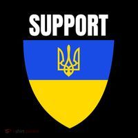 Tatical Support Ukrainian Flag Shield I Stand With Ukraine Military Magnet