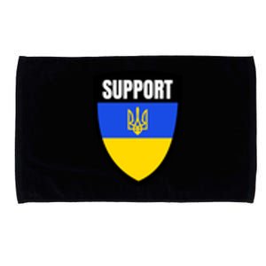 Tatical Support Ukrainian Flag Shield I Stand With Ukraine Military Microfiber Hand Towel