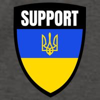 Tatical Support Ukrainian Flag Shield I Stand With Ukraine Military Vector Backpack