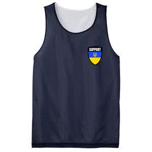 Tatical Support Ukrainian Flag Shield I Stand With Ukraine Military Mesh Reversible Basketball Jersey Tank