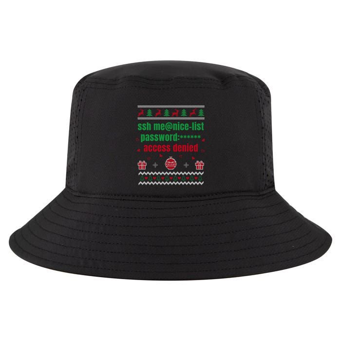 Tech Support Ugly Christmas Funny Computer It Nerd Xmas Long Sleeve Cool Comfort Performance Bucket Hat