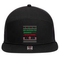 Tech Support Ugly Christmas Funny Computer It Nerd Xmas Long Sleeve 7 Panel Mesh Trucker Snapback Hat