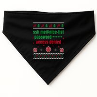 Tech Support Ugly Christmas Funny Computer It Nerd Xmas Long Sleeve USA-Made Doggie Bandana