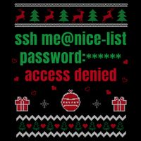 Tech Support Ugly Christmas Funny Computer It Nerd Xmas Long Sleeve Full-Length Apron With Pockets