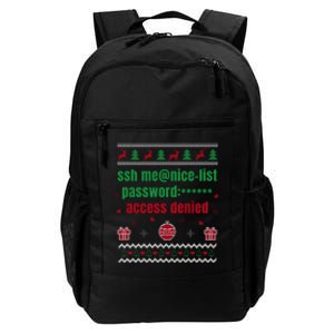 Tech Support Ugly Christmas Funny Computer It Nerd Xmas Long Sleeve Daily Commute Backpack