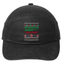 Tech Support Ugly Christmas Funny Computer It Nerd Xmas Long Sleeve 7-Panel Snapback Hat