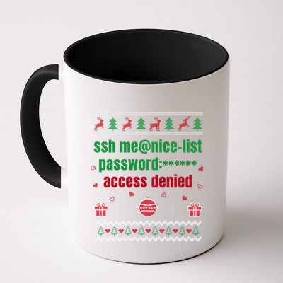 Tech Support Ugly Christmas Funny Computer It Nerd Xmas Long Sleeve Coffee Mug