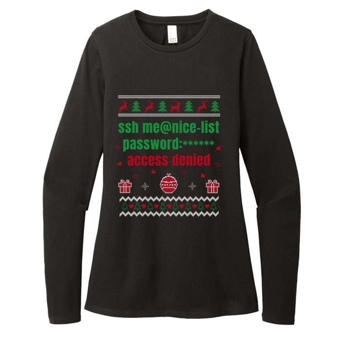 Tech Support Ugly Christmas Funny Computer It Nerd Xmas Long Sleeve Womens CVC Long Sleeve Shirt