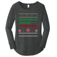 Tech Support Ugly Christmas Funny Computer It Nerd Xmas Long Sleeve Women's Perfect Tri Tunic Long Sleeve Shirt