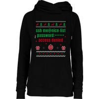 Tech Support Ugly Christmas Funny Computer It Nerd Xmas Long Sleeve Womens Funnel Neck Pullover Hood