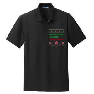 Tech Support Ugly Christmas Funny Computer It Nerd Xmas Long Sleeve Dry Zone Grid Polo