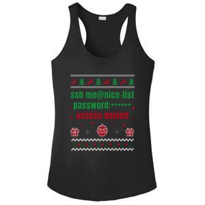 Tech Support Ugly Christmas Funny Computer It Nerd Xmas Long Sleeve Ladies PosiCharge Competitor Racerback Tank