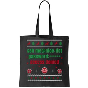 Tech Support Ugly Christmas Funny Computer It Nerd Xmas Long Sleeve Tote Bag