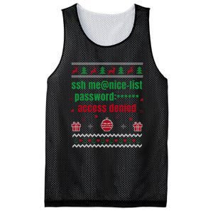 Tech Support Ugly Christmas Funny Computer It Nerd Xmas Long Sleeve Mesh Reversible Basketball Jersey Tank