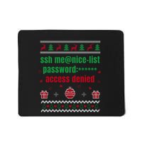 Tech Support Ugly Christmas Funny Computer It Nerd Xmas Long Sleeve Mousepad