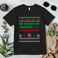 Tech Support Ugly Christmas Funny Computer It Nerd Xmas Long Sleeve Premium T-Shirt