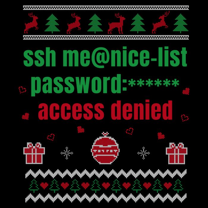 Tech Support Ugly Christmas Funny Computer It Nerd Xmas Long Sleeve Premium T-Shirt