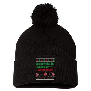 Tech Support Ugly Christmas Funny Computer It Nerd Xmas Long Sleeve Pom Pom 12in Knit Beanie