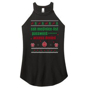 Tech Support Ugly Christmas Funny Computer It Nerd Xmas Long Sleeve Women's Perfect Tri Rocker Tank