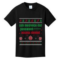 Tech Support Ugly Christmas Funny Computer It Nerd Xmas Long Sleeve Kids T-Shirt
