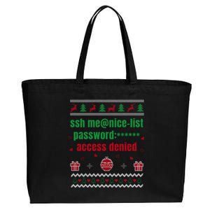 Tech Support Ugly Christmas Funny Computer It Nerd Xmas Long Sleeve Cotton Canvas Jumbo Tote