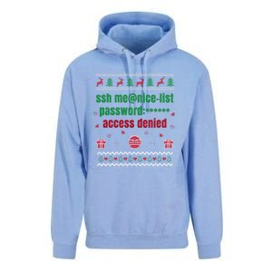 Tech Support Ugly Christmas Funny Computer It Nerd Xmas Long Sleeve Unisex Surf Hoodie