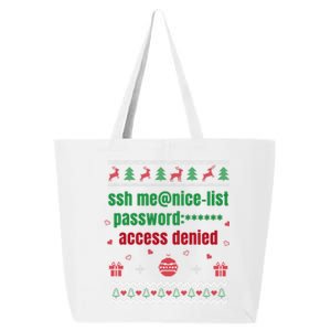 Tech Support Ugly Christmas Funny Computer It Nerd Xmas Long Sleeve 25L Jumbo Tote