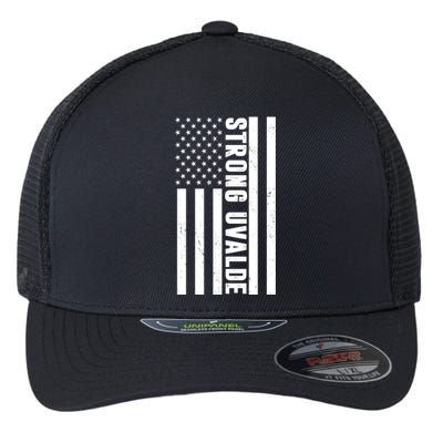 Texas Strong Uvalde United States Flag Flexfit Unipanel Trucker Cap