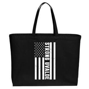 Texas Strong Uvalde United States Flag Cotton Canvas Jumbo Tote