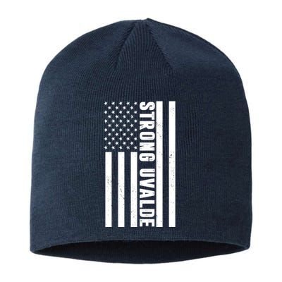 Texas Strong Uvalde United States Flag Sustainable Beanie