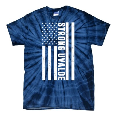 Texas Strong Uvalde United States Flag Tie-Dye T-Shirt