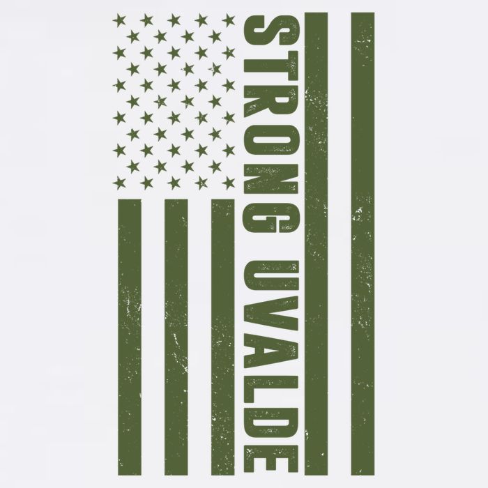 Texas Strong Uvalde United States Flag Cooling Performance Crew T-Shirt
