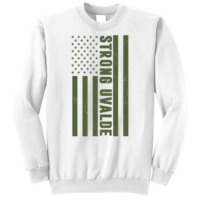 Texas Strong Uvalde United States Flag Sweatshirt