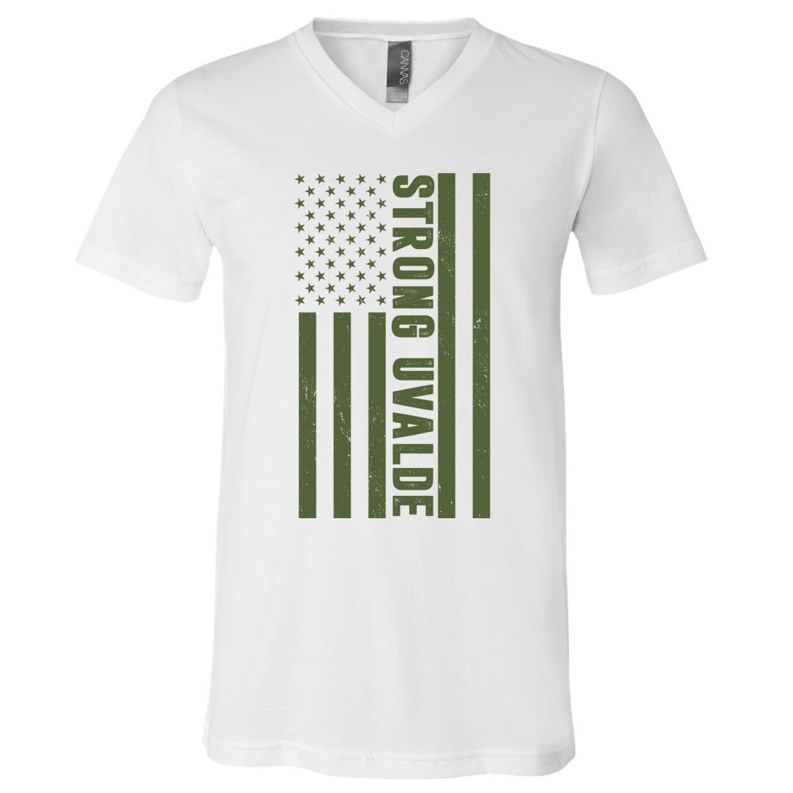 Texas Strong Uvalde United States Flag V-Neck T-Shirt