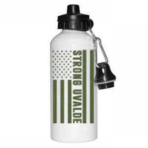 Texas Strong Uvalde United States Flag Aluminum Water Bottle