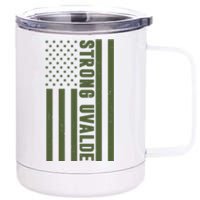 Texas Strong Uvalde United States Flag 12 oz Stainless Steel Tumbler Cup