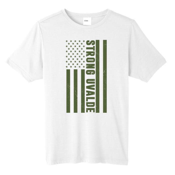 Texas Strong Uvalde United States Flag Tall Fusion ChromaSoft Performance T-Shirt